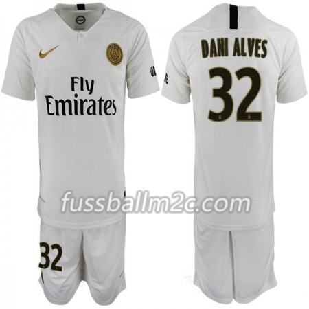 Fußballtrikots Paris Saint-Germain Dani Alves 32 Kinder Auswärts Trikotsatz 2018-2019